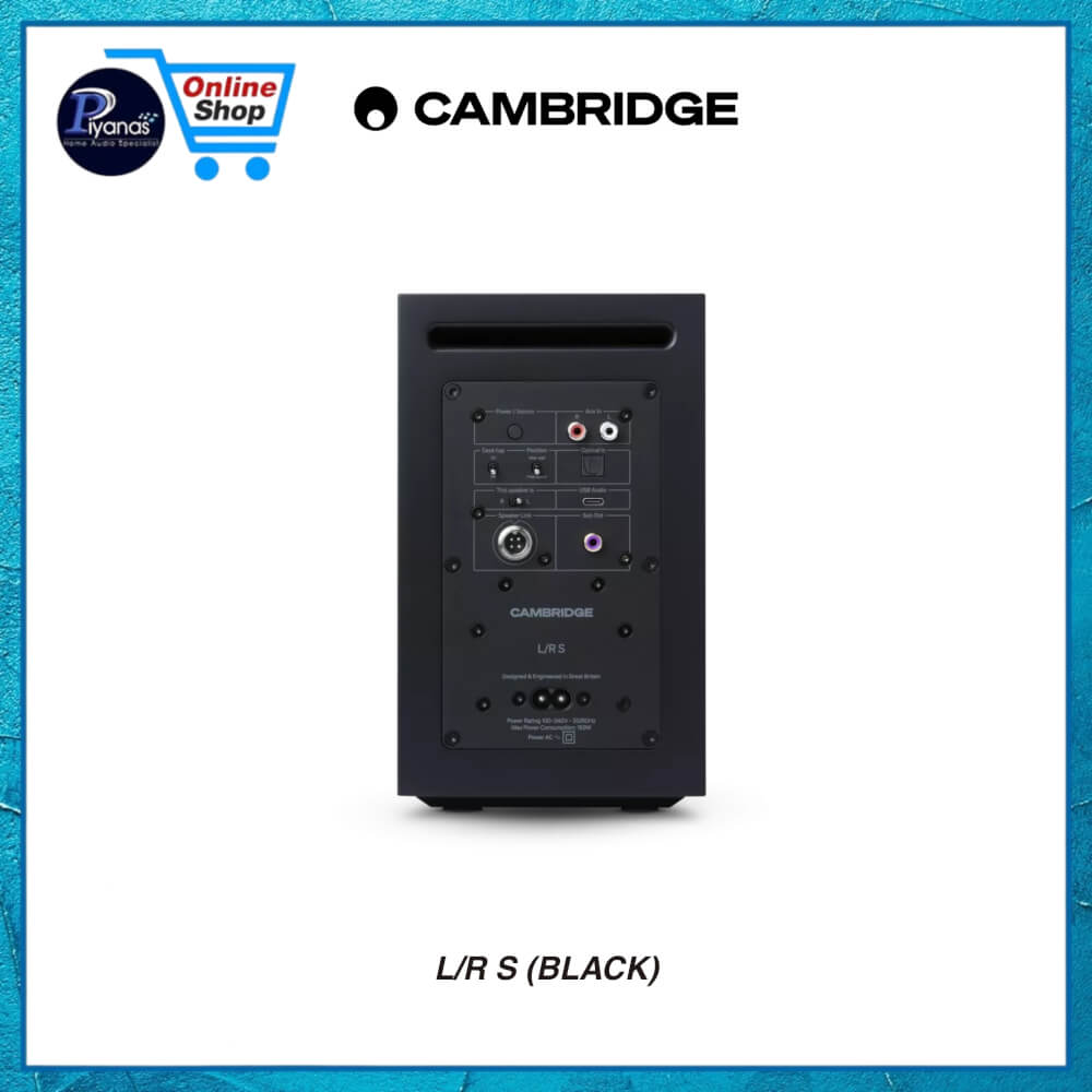 ลำโพงบลูทูธไร้สาย CAMBRIDGE AUDIO : L/R S (BLACK)